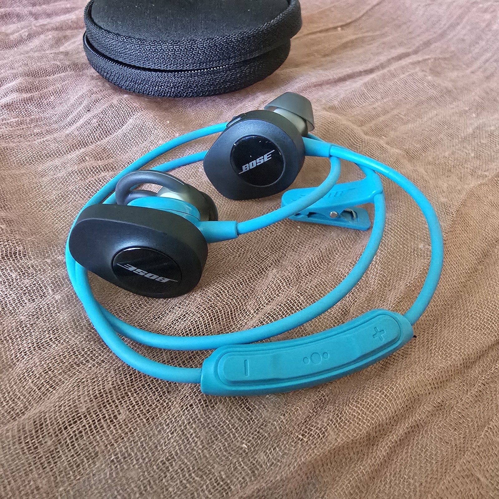 Bose SoundSport Wireless Bluetooth Earbuds Sport Headphones w/ Case Tested. Aqua