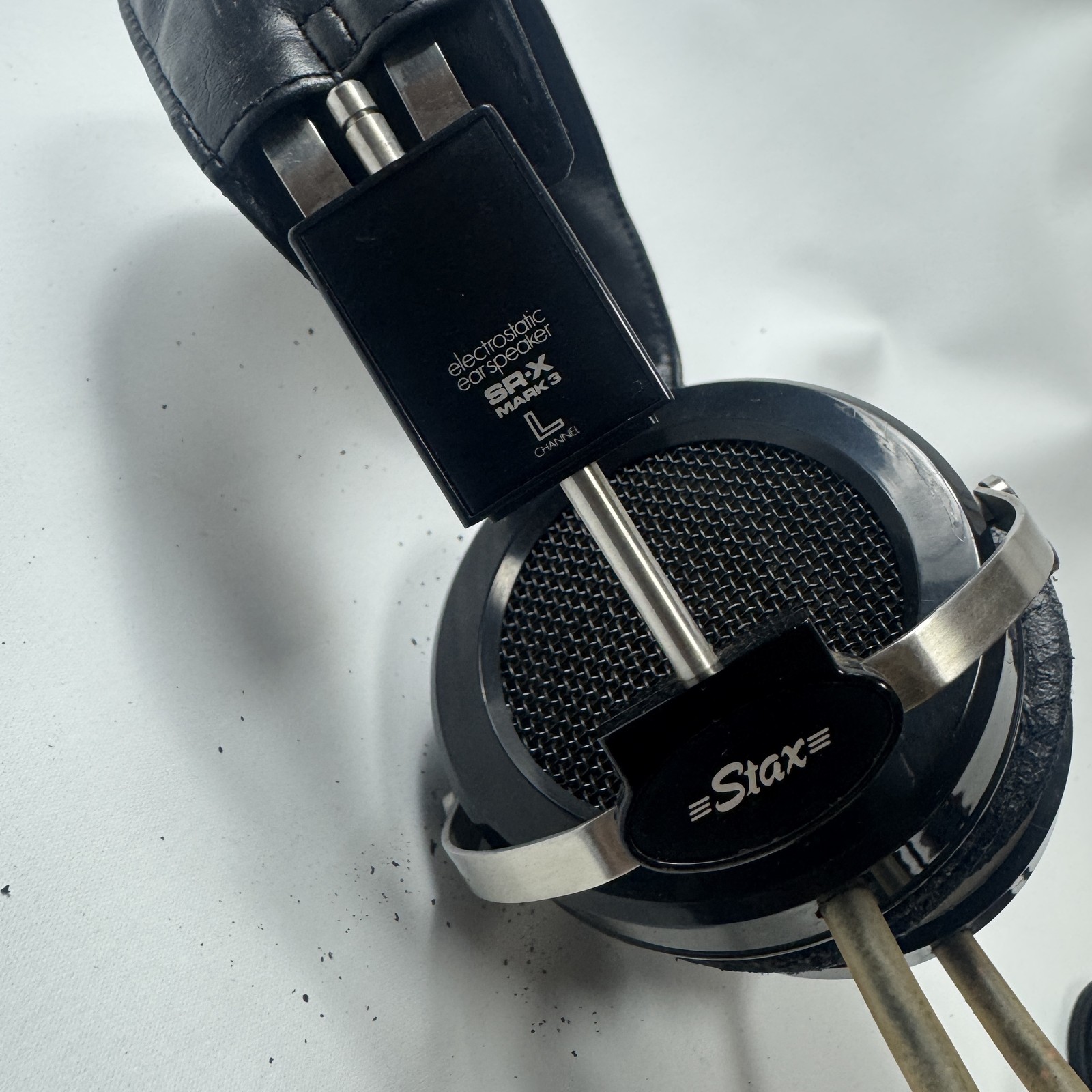 Stax SR-X Mark 3 Vintage Electrostatic Ear Speaker Headphones Japan w/ Box