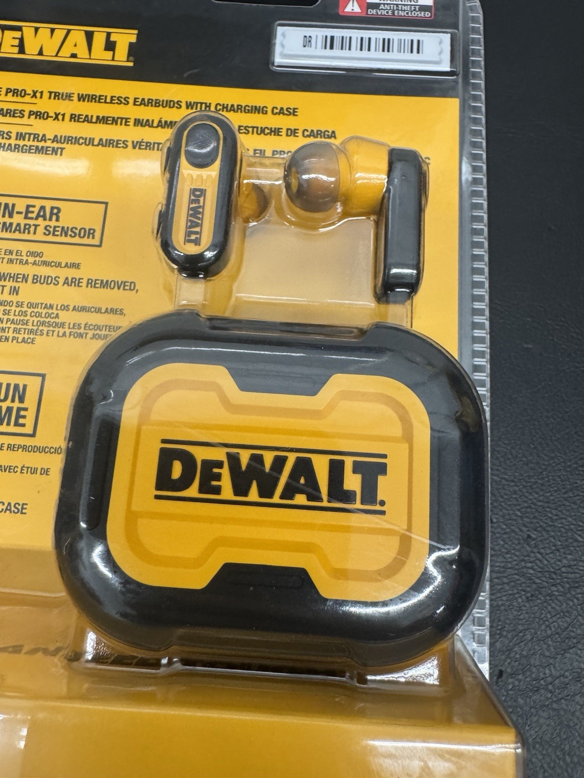 DEWALT DXMA1902092 Pro-X1 Jobsite Bluetooth Earbuds – Black/Yellow