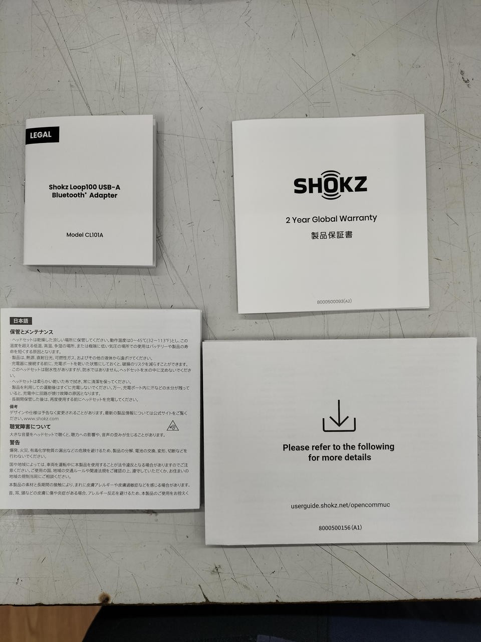 SHOKZ OPENCOMM UC Bone Conduction Earphones with USB Receiver