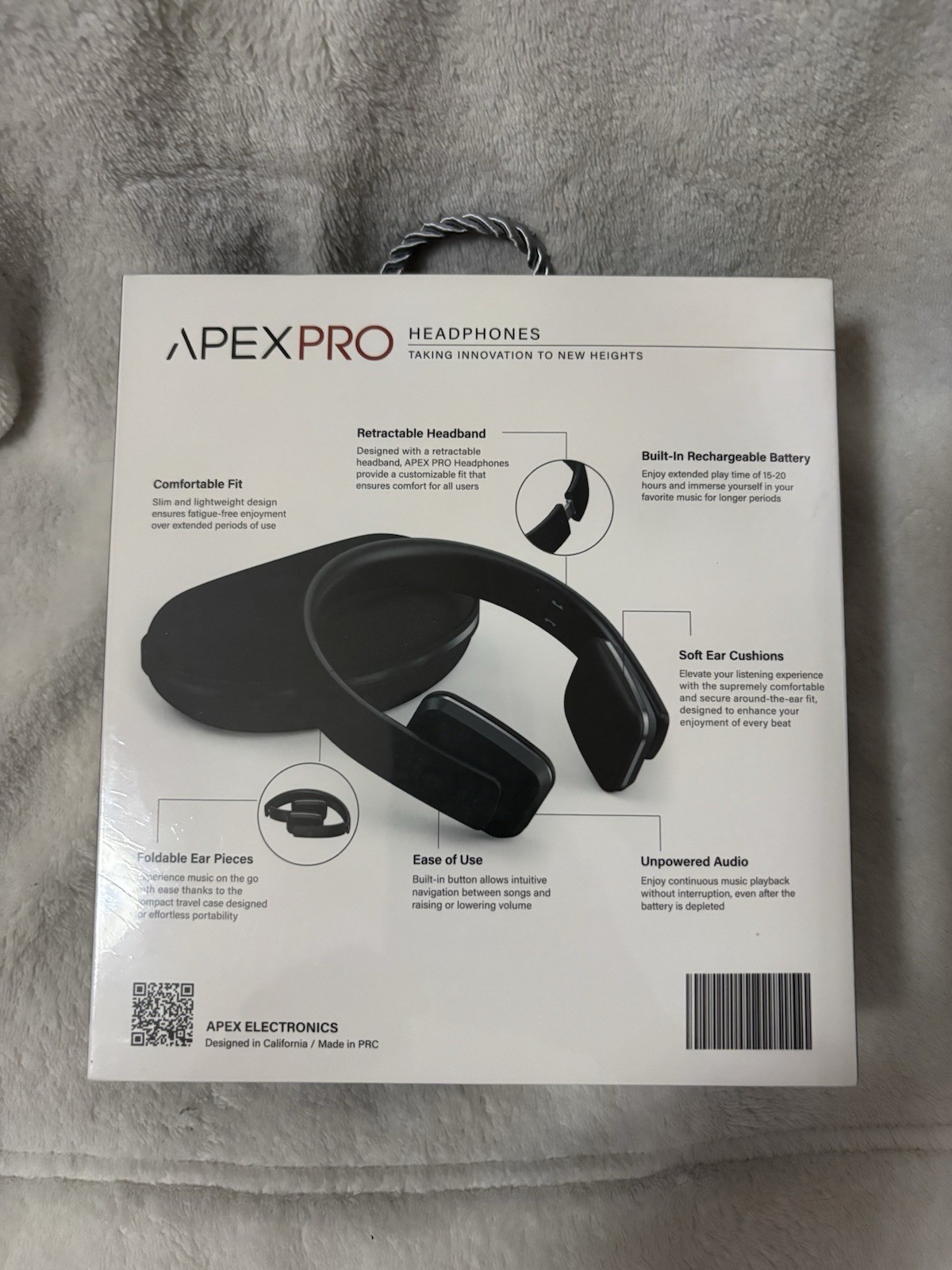 APEX PRO Headphones Wireless Bluetooth Volume Control Noise Cancelling