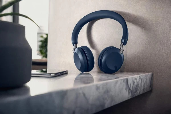 Jabra Elite 45h Wireless Bluetooth On-Ear Headphones Navy