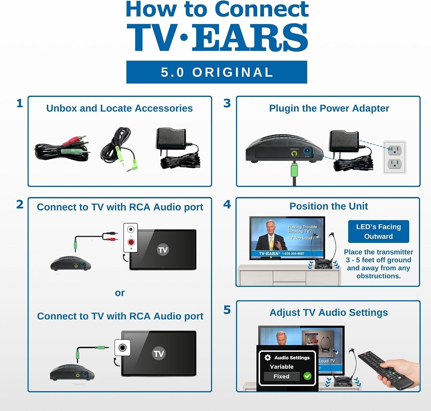 Analog Wireless Headset System for Seniors – Enhanced TV Listening Experience