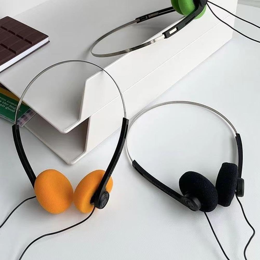 Retro Over-Ear Headphone,Vintage Feelings Underwire Headphones,Retro Lightweight