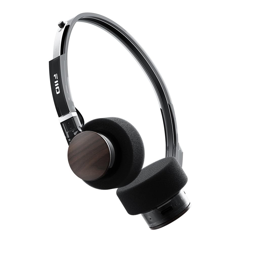 FiiO EH11 On-Ear Bluetooth Headphones LDAC Hi-Res Transparent Black Retro Style
