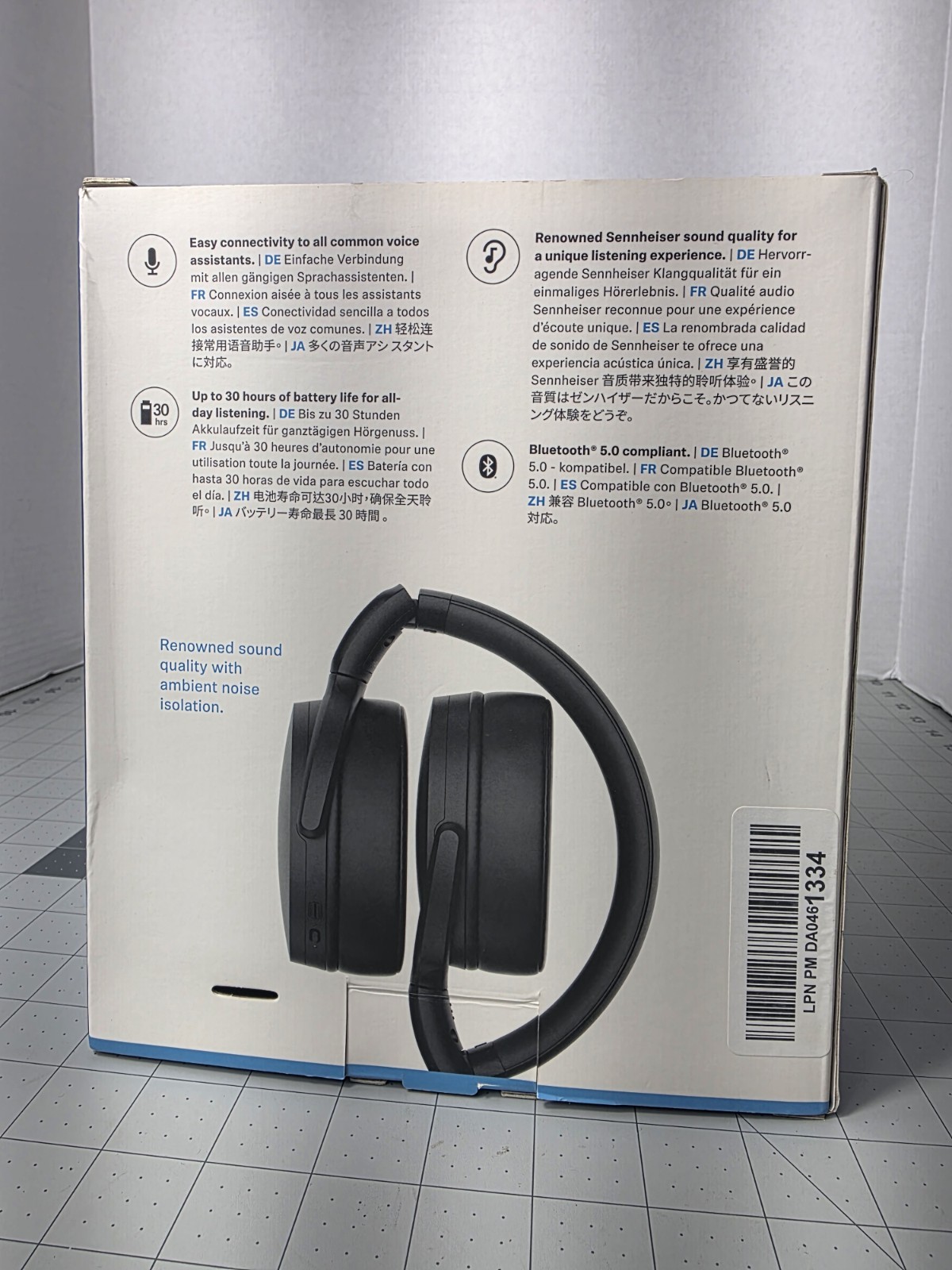 Sennheiser HD350BT Wireless Bluetooth 5.0 Headphones with Mic, 30-Hour Battery