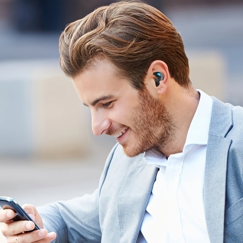Invisible Sleep Wireless Earbuds Bluetooth 5.3 Headset TWS Waterproof Earphone