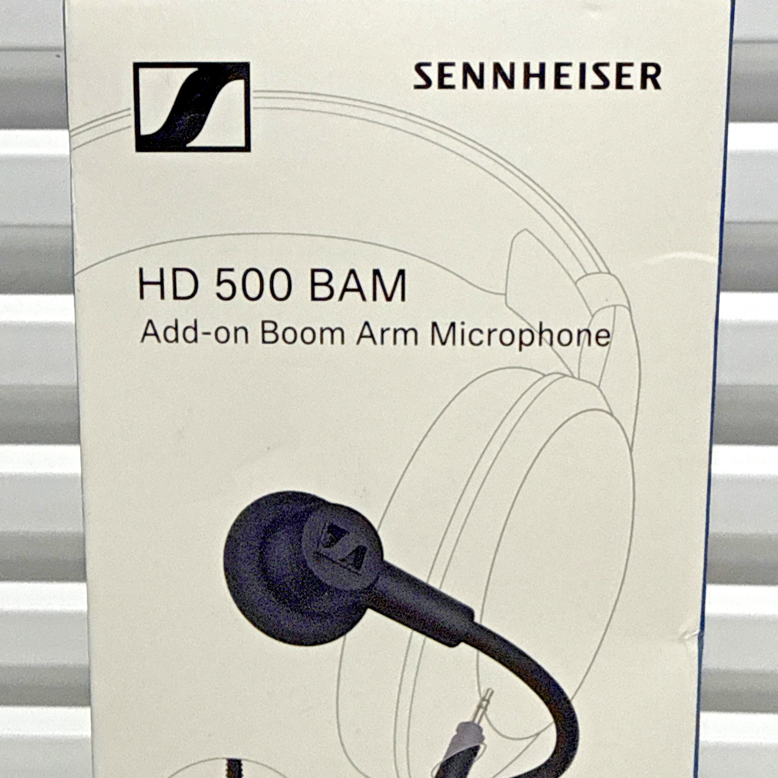 NEW SEALED Sennheiser HD 500 BAM Boom Microphone 3.5mm Mute Volume Gaming