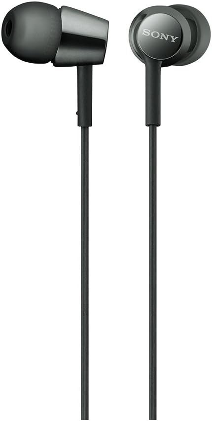 SONY MDR-EX155 B Closed Dynamic In-Ear Headphones Black New