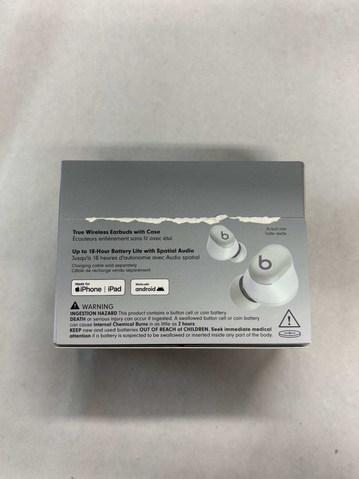Beats by Dr. Dre Solo Buds Storm Gray In Ear Headphones