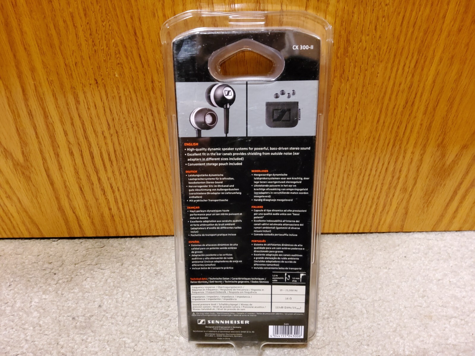 Sennheiser CX300 II CX300II Precision Bass-Driven In-Ear Earphones Headphones