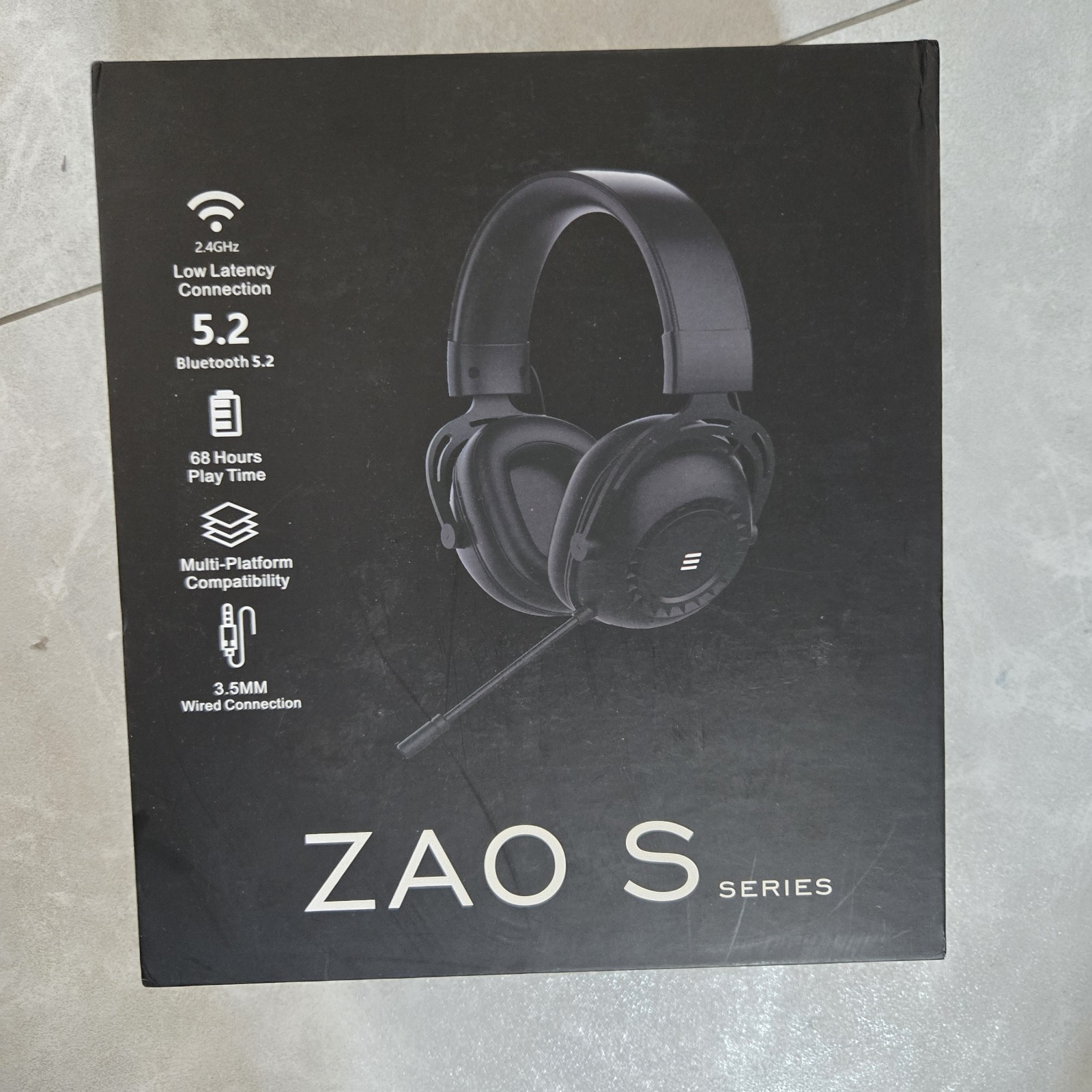 FOHIRES ZAO S Bluetooth 2.4G Wired 3 Mode Cover-Ear Headphones – Class 1…