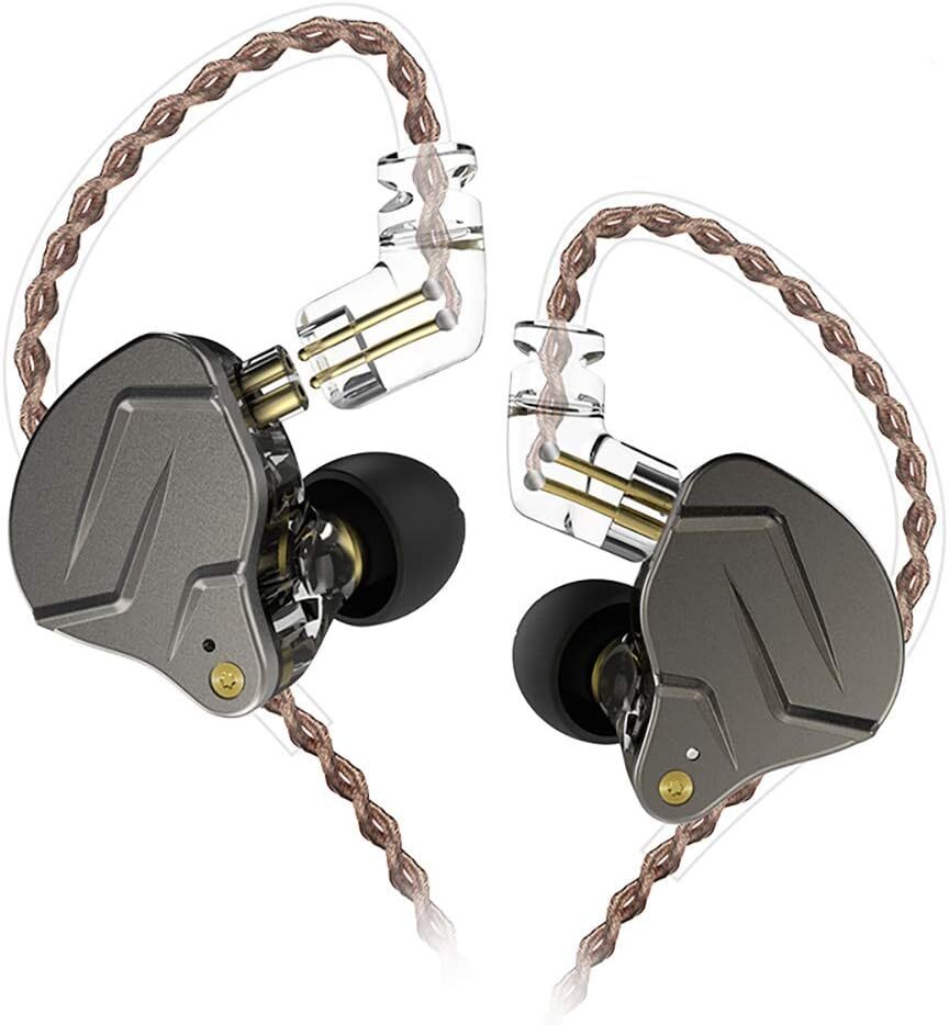 Auriculares Kz Zsn Pro In Ear Con Cable Desmontable Y Sonido Superior Gray