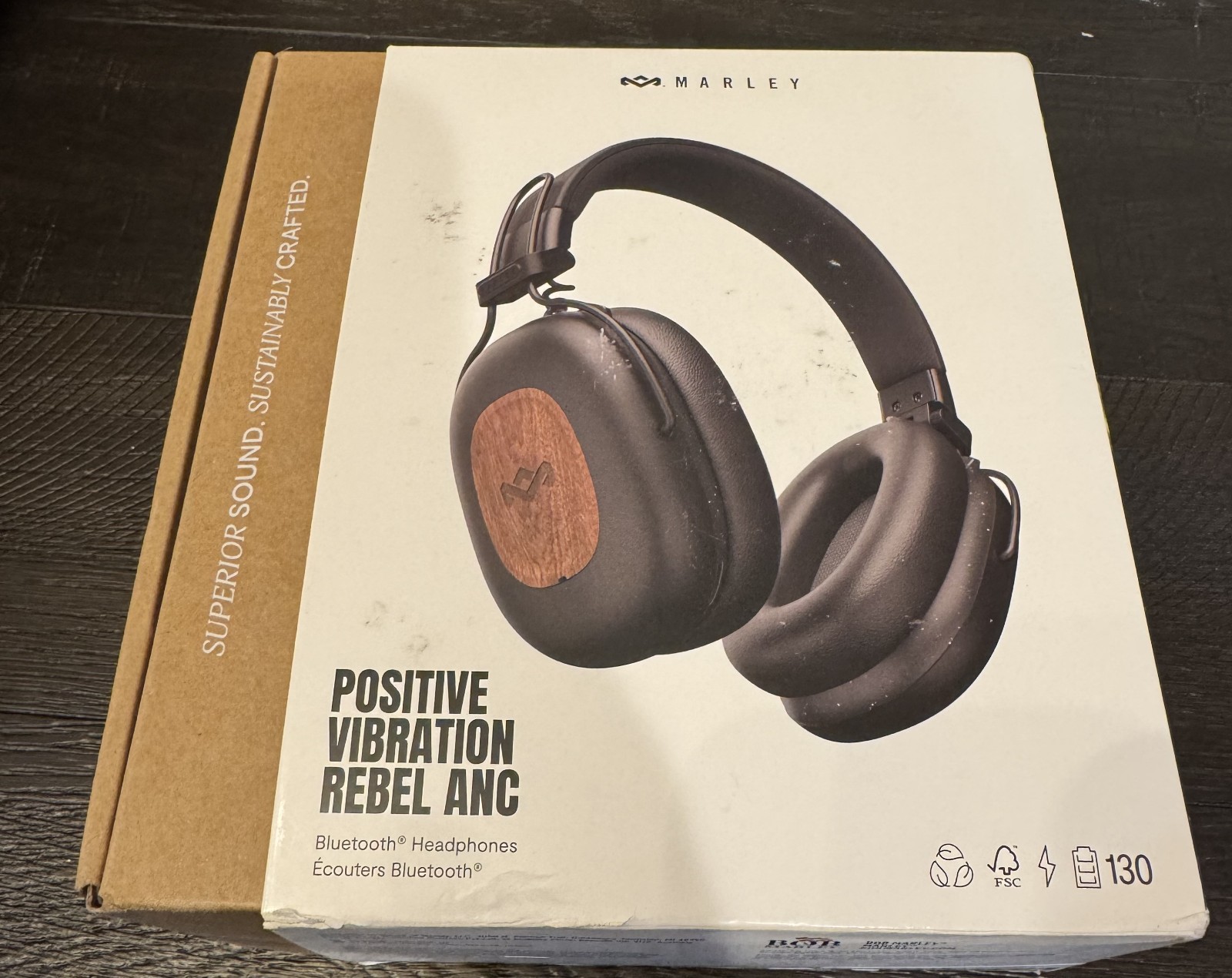 House of Marley Positive Vibration Rebel Wireless ANC Headphones Over Ear