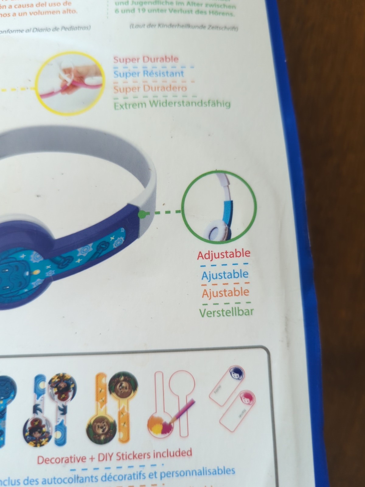 NEW Buddy Phones Safe Audio 85 for Kids Volume Limiting Headphones Anti Allergic
