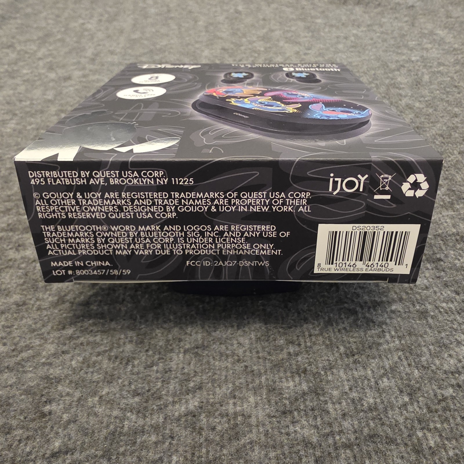 2025 iJoy | Disney STITCH Galactic True Wireless Earbuds & Charging Case