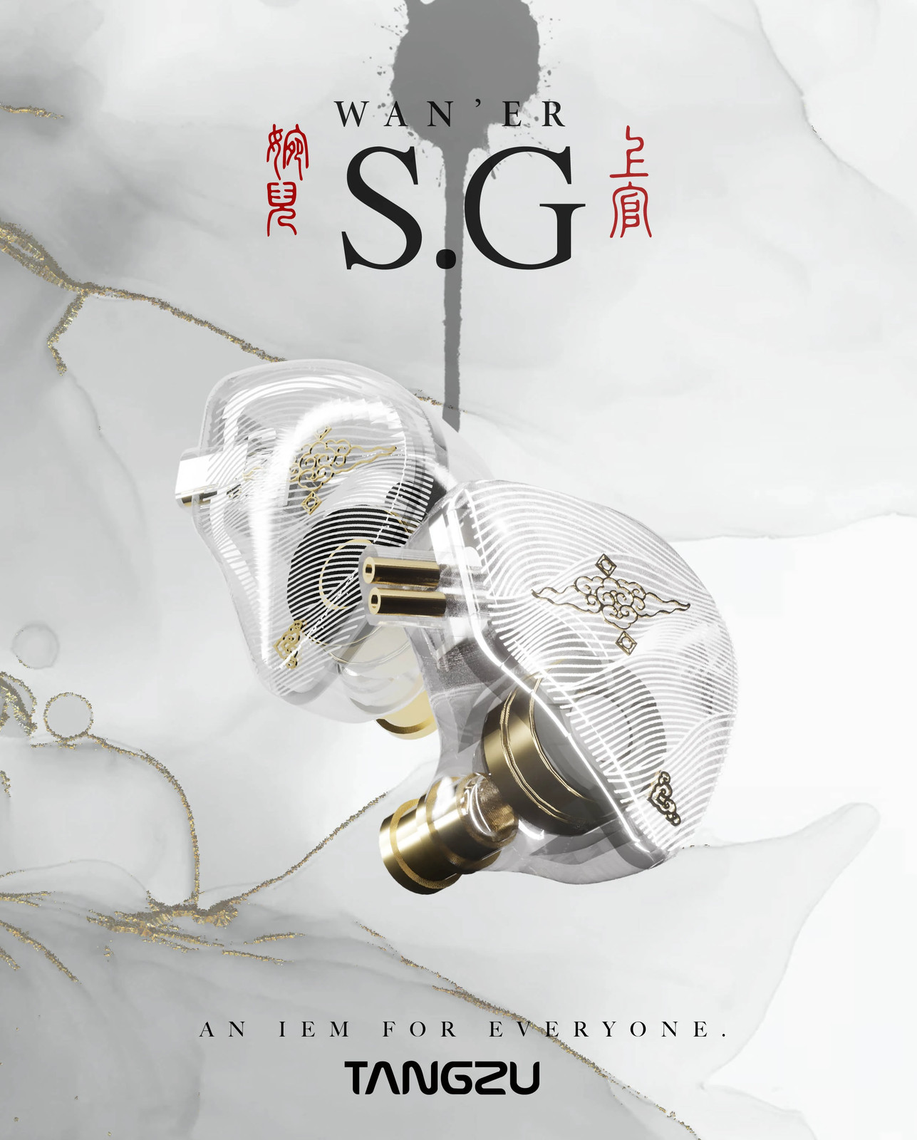 Audione TANGZU WAN ER SG Hifi in Ear New 10mm Dynamic Driver Earphone Detachab
