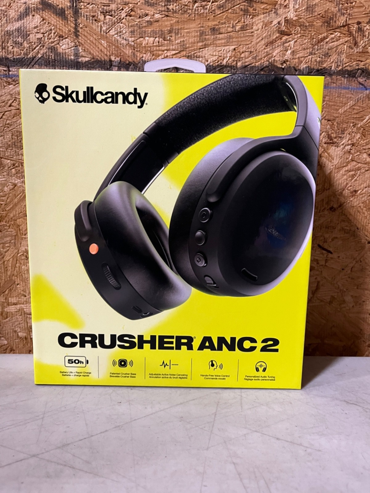 NEW – Skullcandy Crusher ANC 2 Noise Canceling Wireless Headphones Black + USB-C