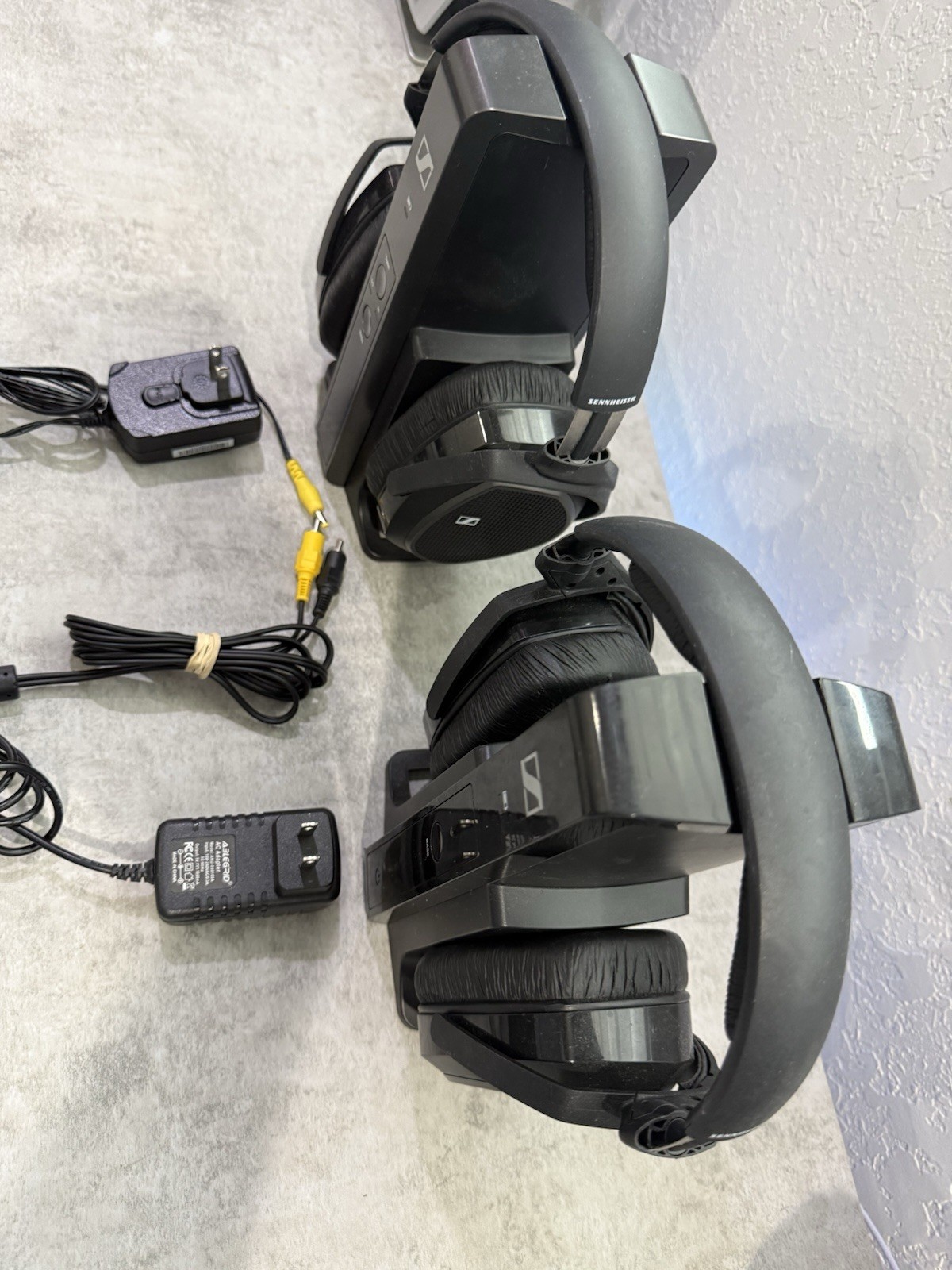 Sennheiser 2-HDR 175 RF Wireless Headphone & System Stand TR 175 & TR 165 +Cable