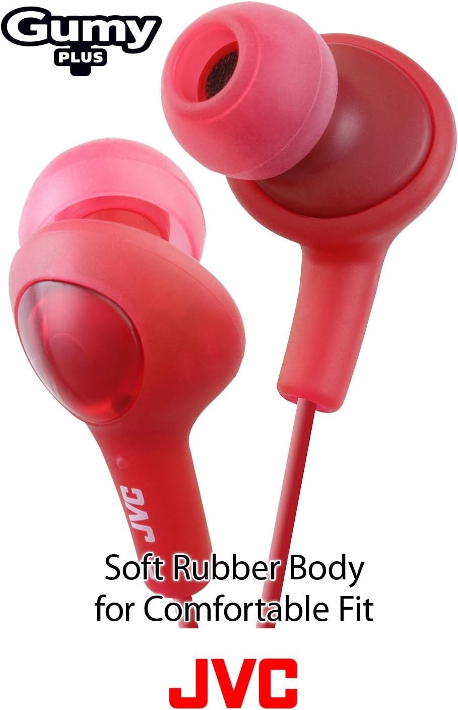 Gumy Plus White Inner Ear Headphones Noise Isolation 3.5mm Jack
