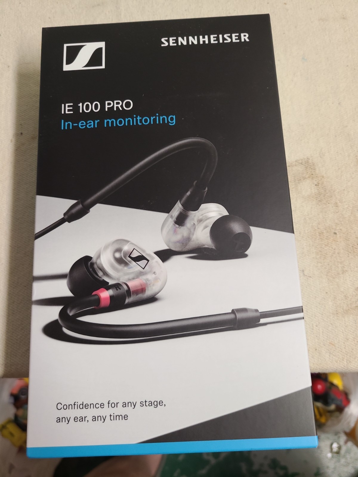 New Clear SENNHEISER “IE 100 PRO” In-ear monitoring ear phones – UNOPENED