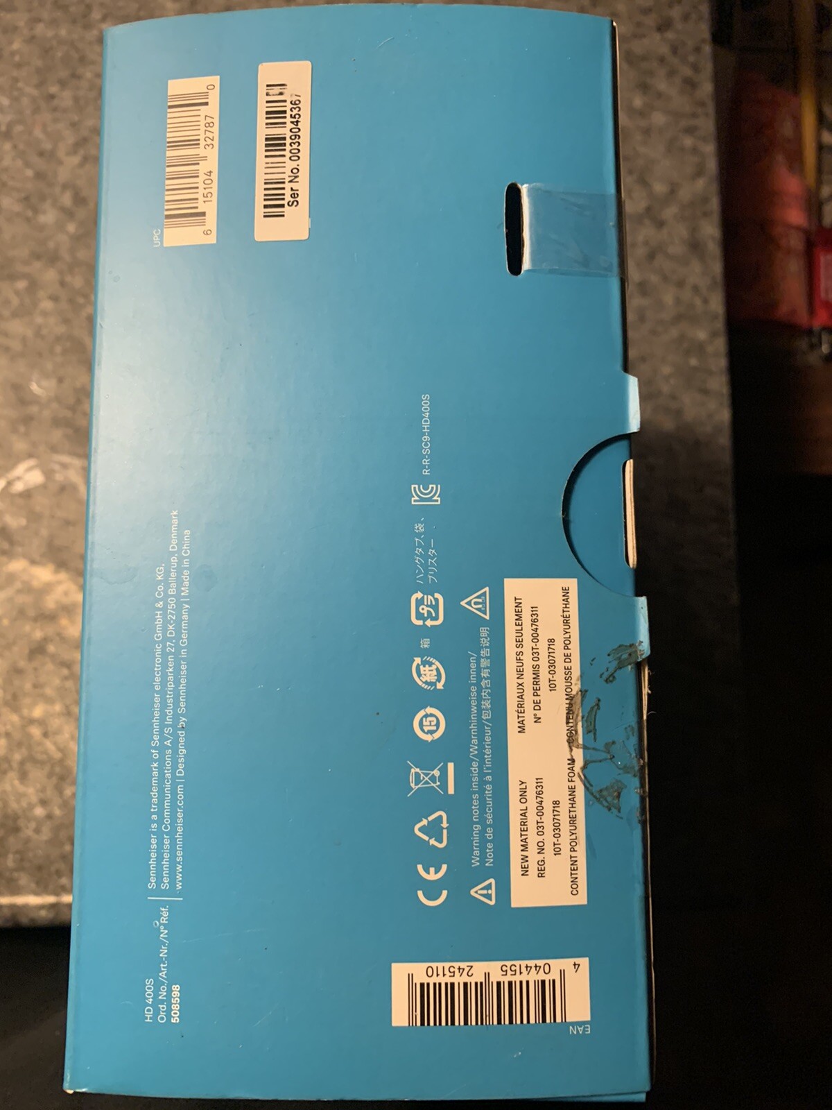 Sennheiser HD 400S Foldable Headphones NEW! Music & Calls