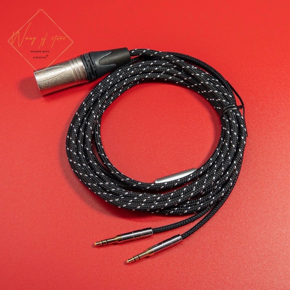Hifi Balanced Audio Cable For Sony MDR Z7 Headphone 6.35 mm XLR 4 Pins Plug