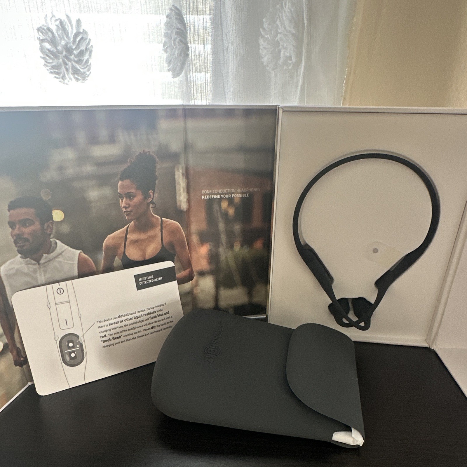 Shokz Bone Conduction Open-Ear Bluetooth Wireless Neckband Headphones, Black