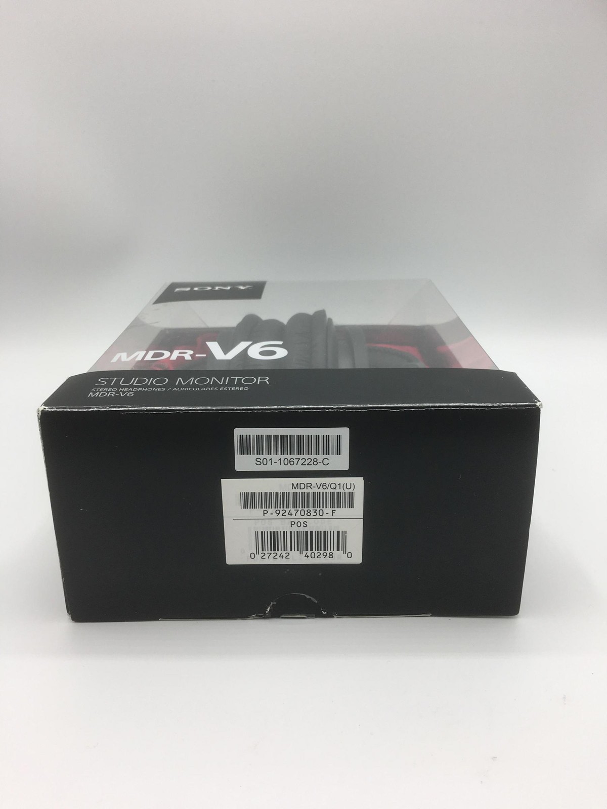 Boxed Sony MDR-V6 Monitor Series Headphones CCAW Voice Coil (MDR-V6/Q1(U))