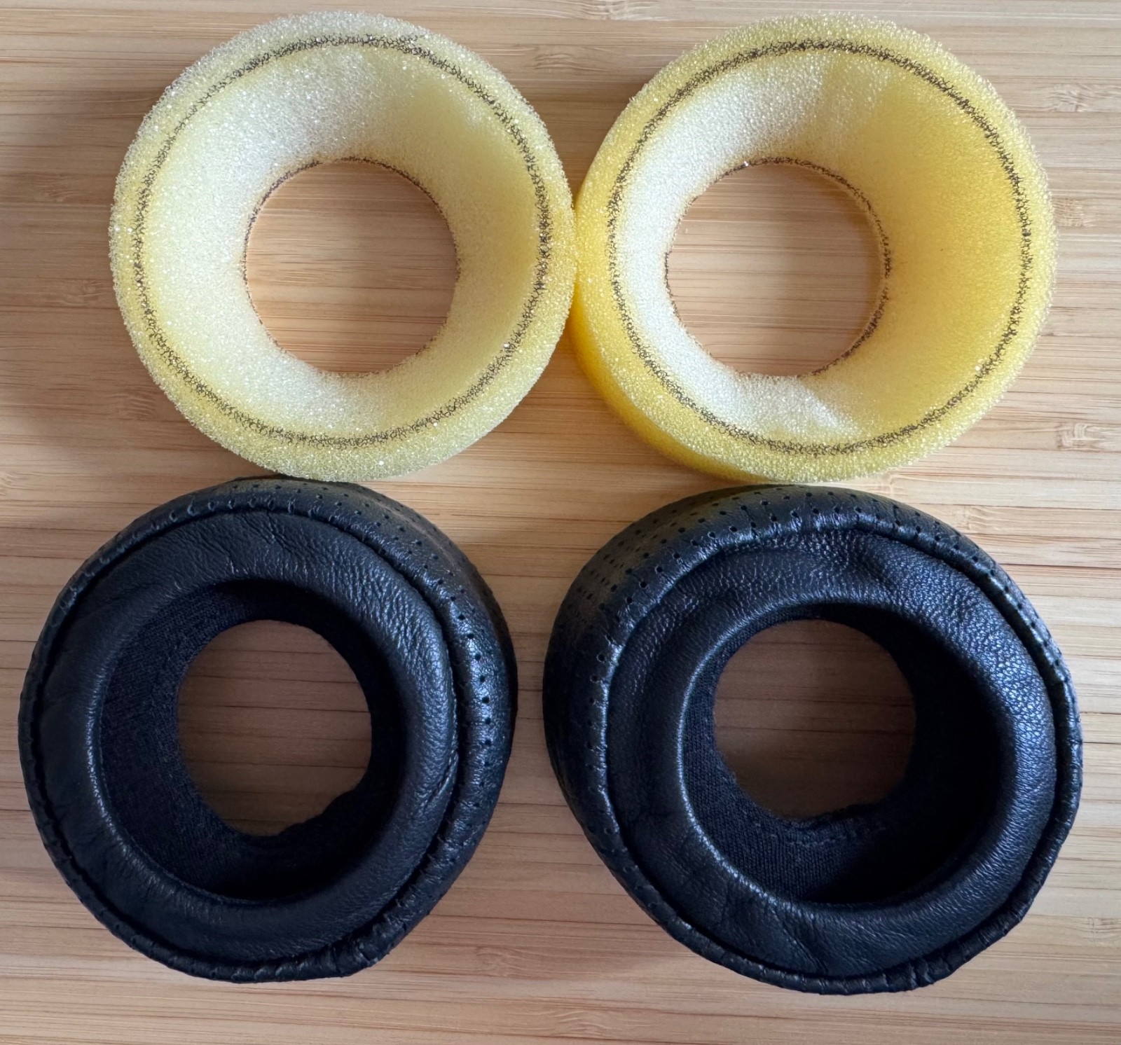 Beautiful Audio Hybrid Premium Ear Pads Black 54mm Small for Grado Headphones