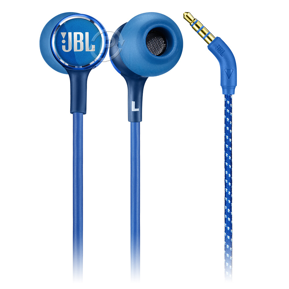 Genuine JBL LIVE 100 In-ear Headphones Signature Sound Hands-free Headsets Blue