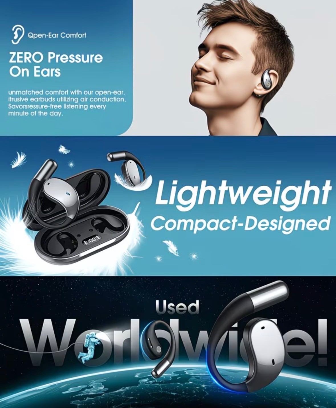 2026 AI Language Translation Headphones, Real-time 3-in-1 Translation Headphones