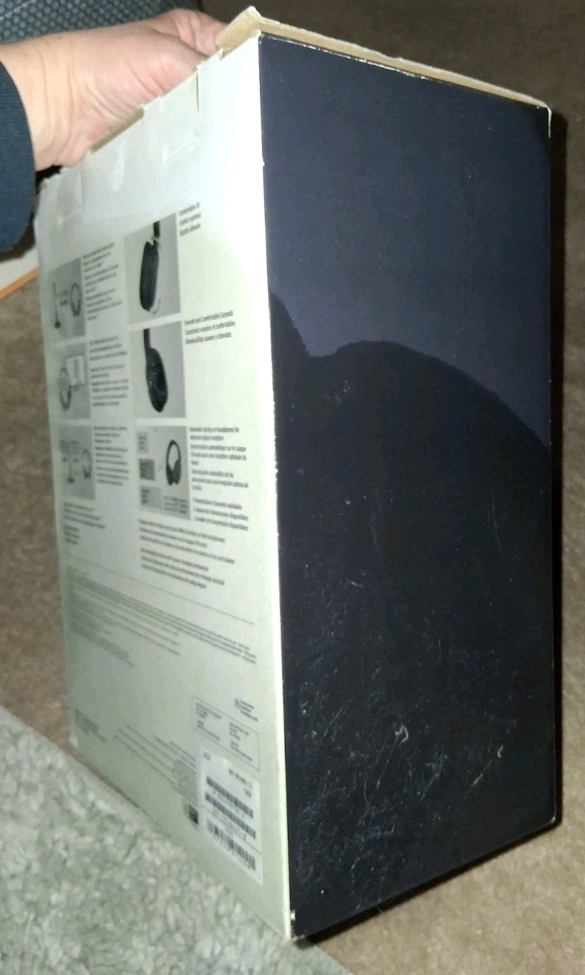 Sony WHRF400 RF Black Wireless Noise Reducing Home Theater Headphones