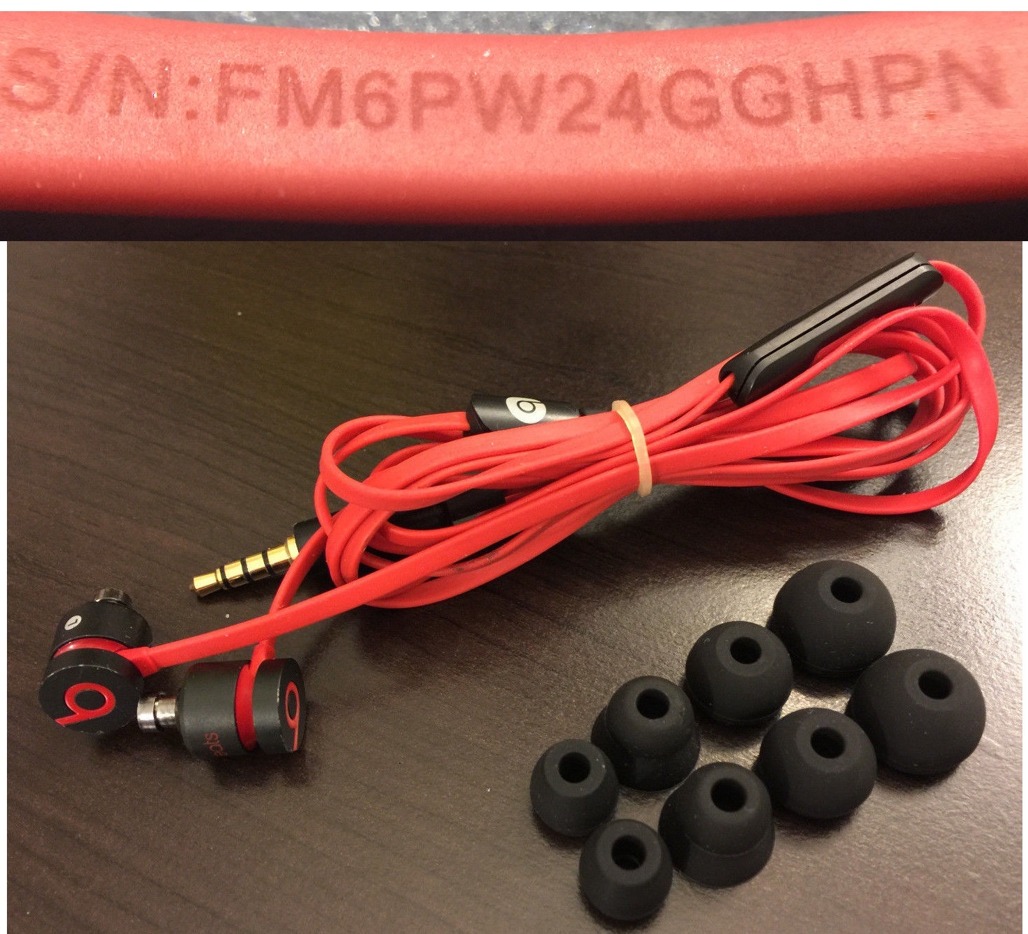 APPLE Beats by Dr. Dre urBeats In-Ear Only Headphones – Black -W/Serial Number