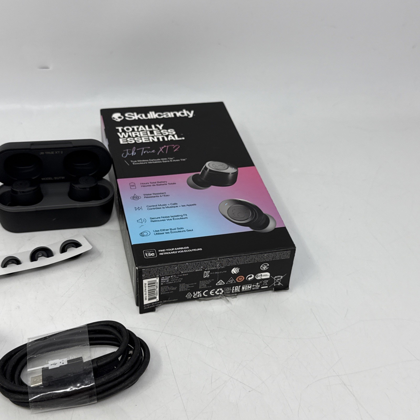 Skullcandy S1JTW Jib True XT 2 In-Ear Headphones – Black