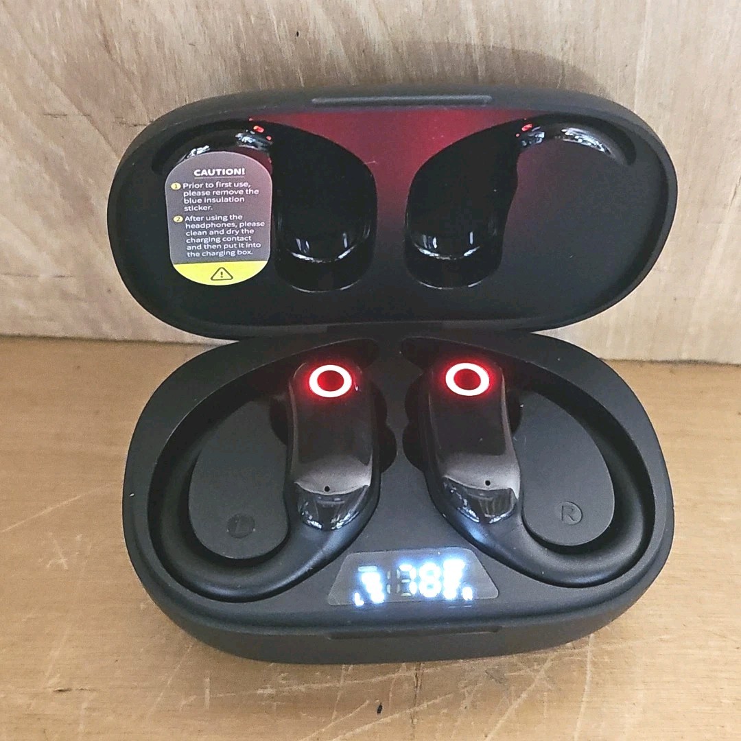 GNMN V7 Bluetooth Wireless Earbuds Set Black Charger Cable NOT Included TESTED