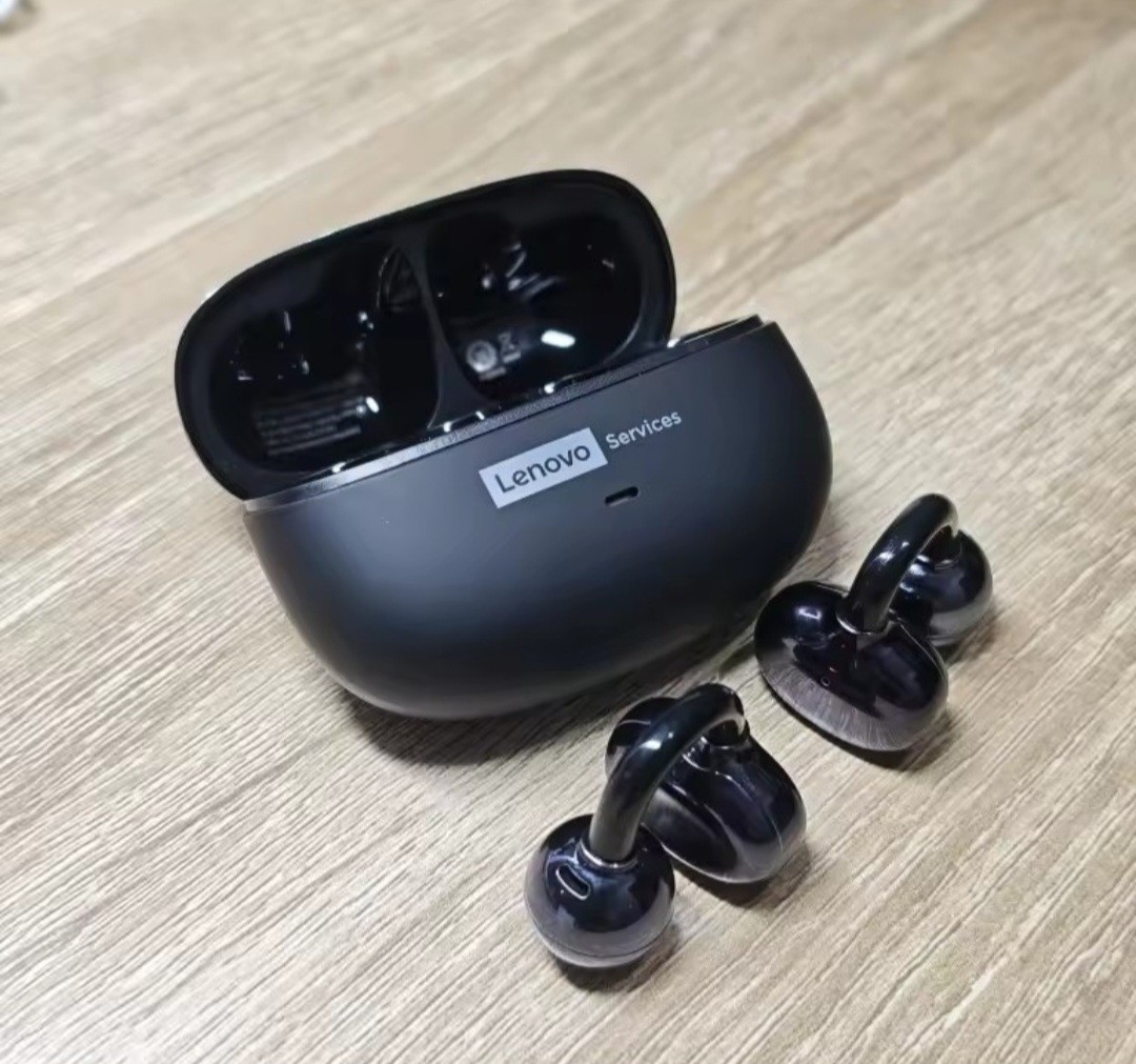 Lenovo LE302 Wireless Ear-Clip Bluetooth 5.3 Headphones HiFi Stereo Noise Cancel