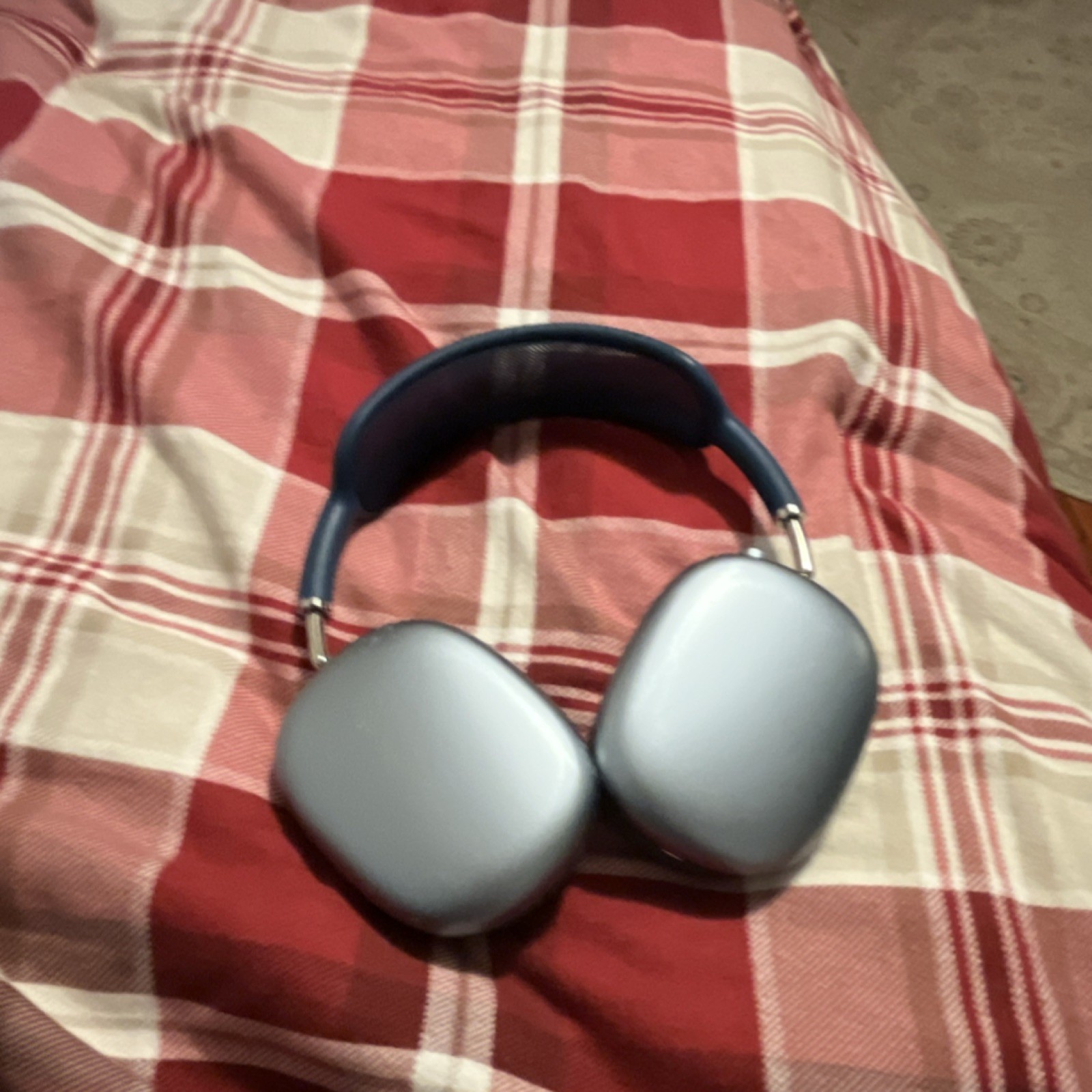 Apple AirPods Max Silver Blue Gray Bluetooth Wireless Over-Ear Headphones