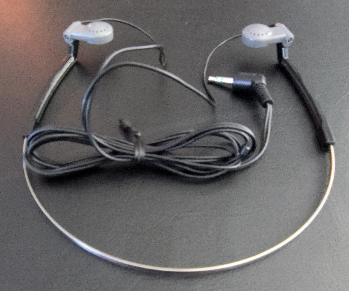 Vintage Sony Walkman MDR-W10 Headphones Metal Headband Black TESTED & WORKING