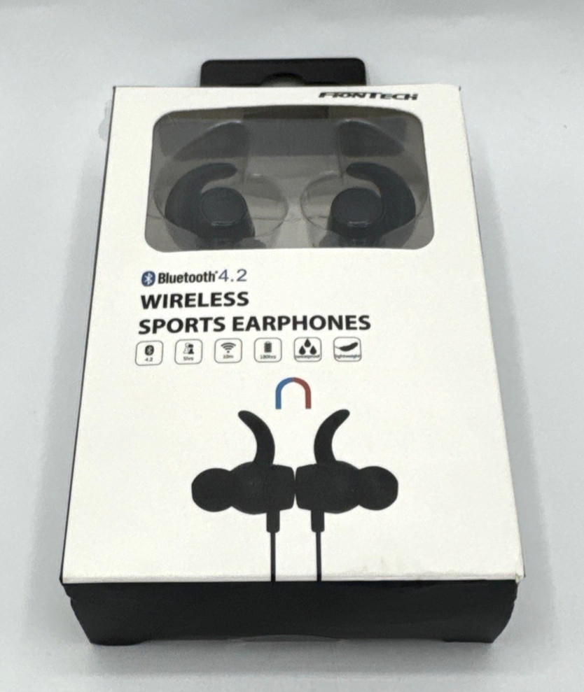 Frontech Wireless Sports Earphones Bluetooth 4.2 New In Package