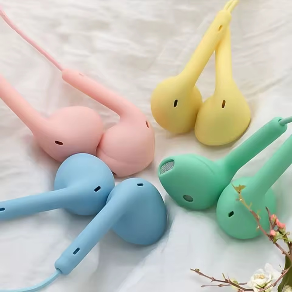 Headphones Wired Earphone White Headphones Earbuds 3.5mm Jack for Android iOS US