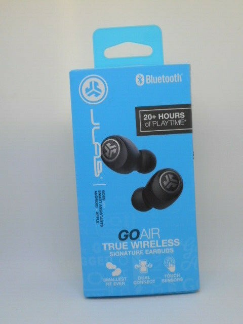 New JLab Audio Go Air True Wireless Bluetooth Earbuds + Charging Case(Black)