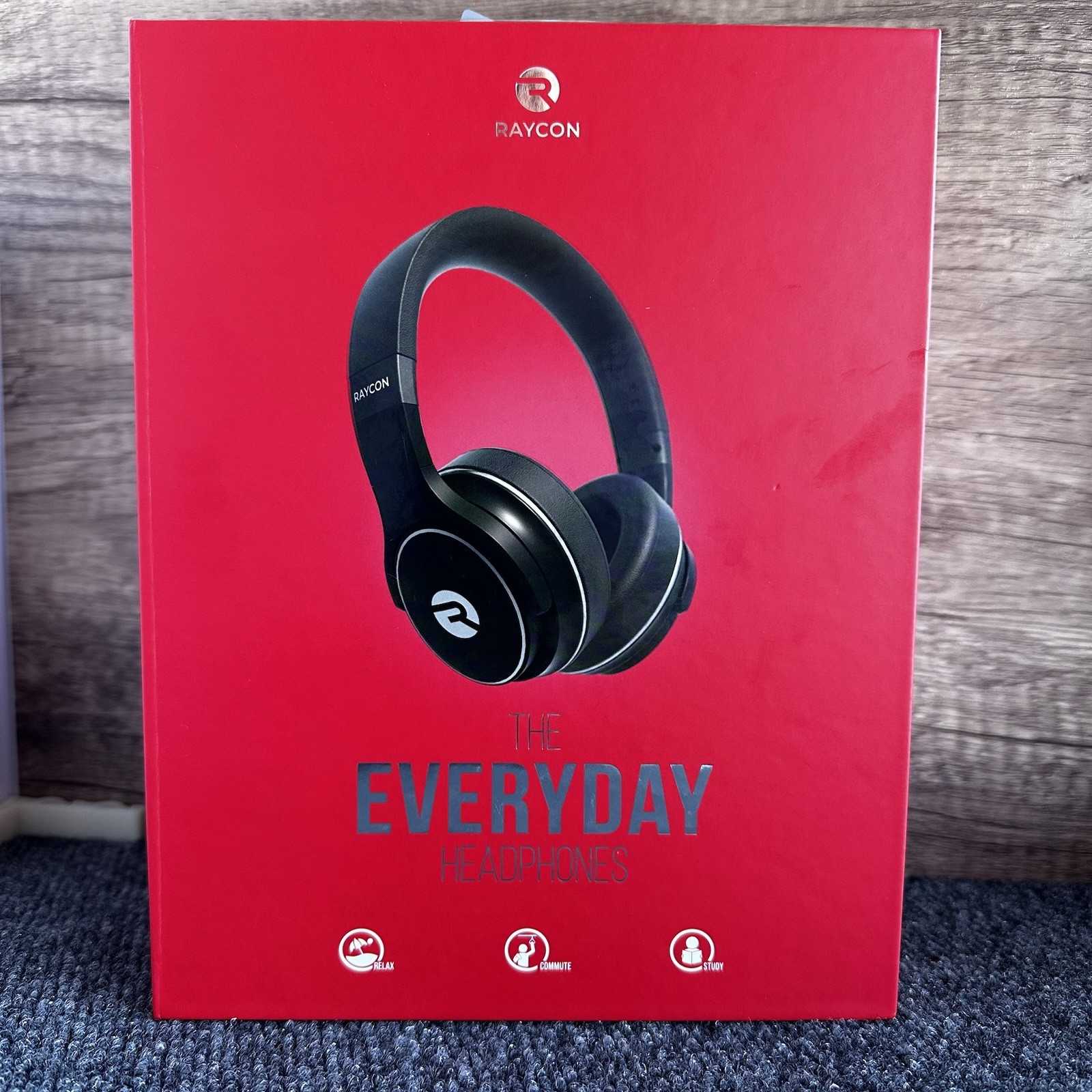 Raycon RBH820-Bla The Everyday Over-Ear Noise-Canceling Headphones – Black NEW