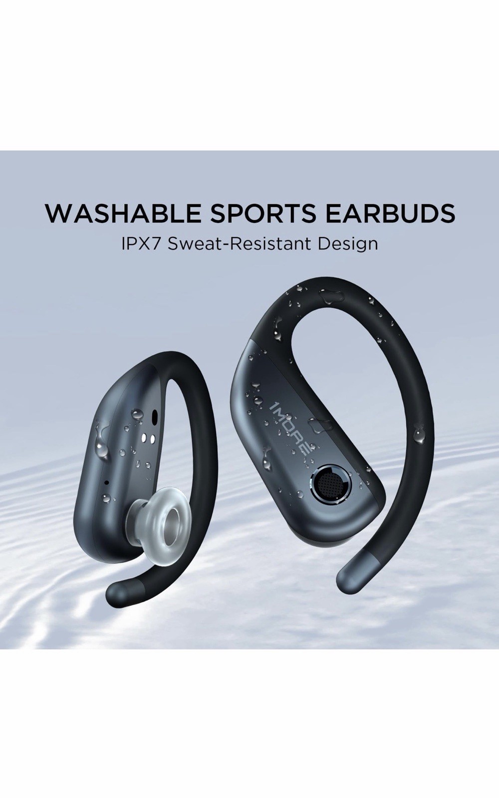 1MORE S50 Fit Open-back In-Ear Headphones, Wireless Bluetooth 5.3, 4 microphones
