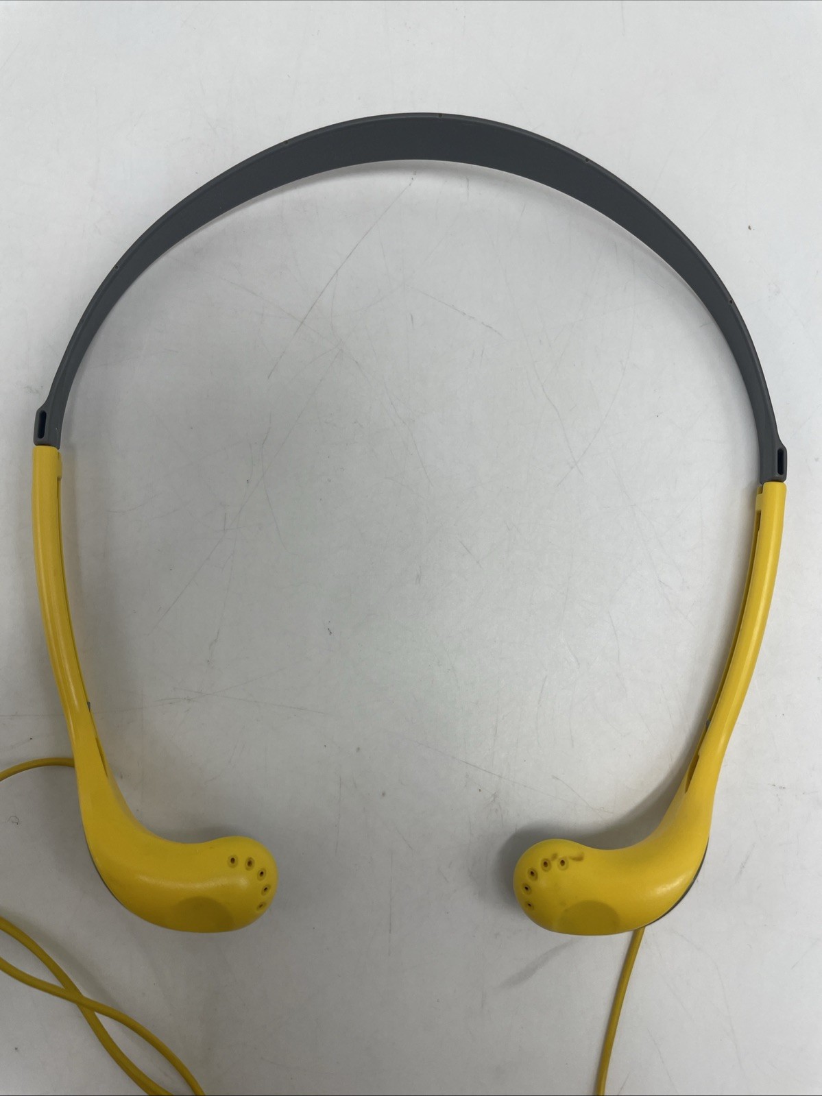 Vintage Sony Sports MDR-W014 Walkman Headphones Yellow TESTED WORKING