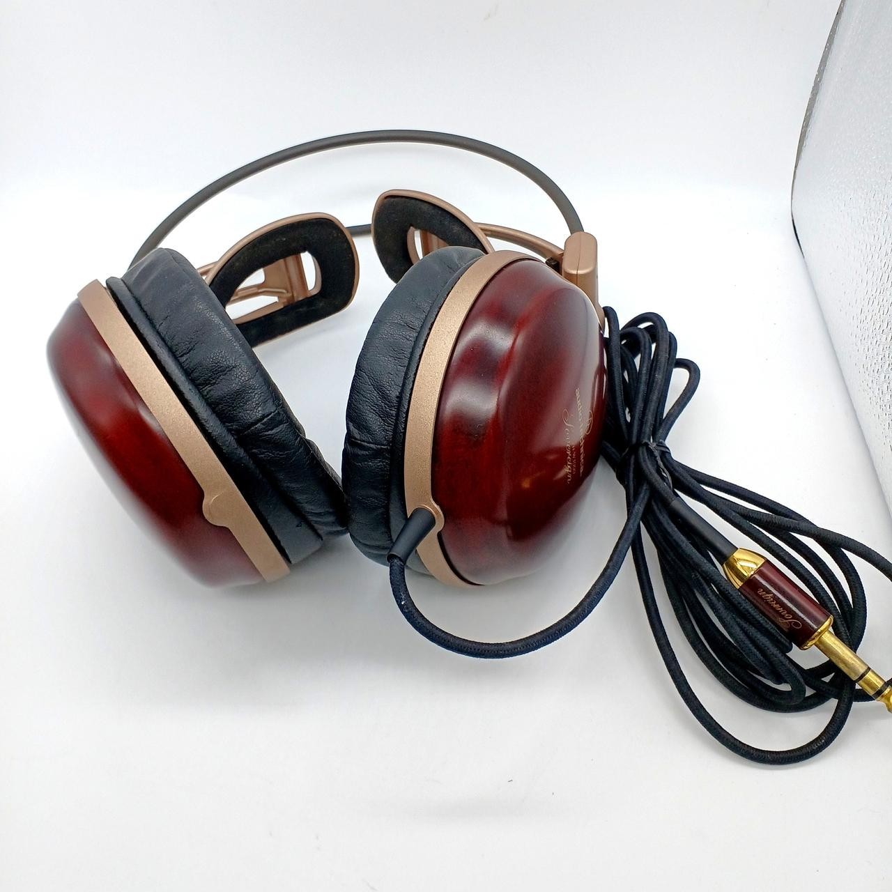 Audio-Technica ATH-W1000 Headphones Wooden Housing Audiophile Used
