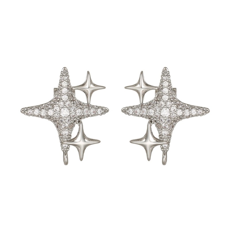 Fashionable Star Ear Clip Add On for Freeclip 1/2 Clip On Charm Enhanced Comfort
