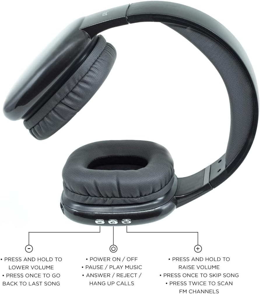 iJoy Ultra Wireless Headphones with Microphone- Rechargeable Assorted Colors