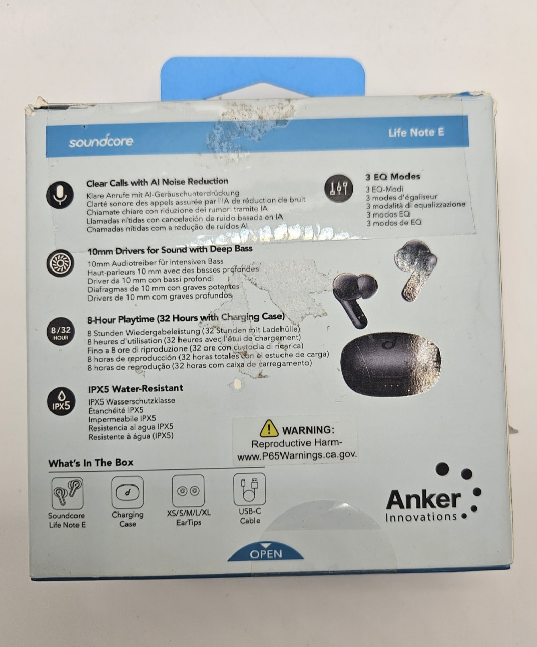 Soundcore by Anker Life Note E Earbuds TWS In-Ear Headphones Mini Buds A3943Z11