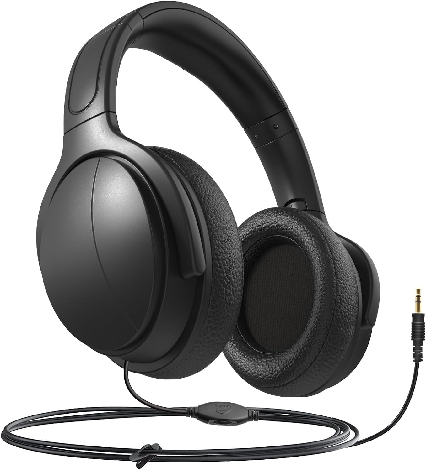 Long Cord 19.6FT Wired Headphones for tv with Volume Control for seniors 3.5mm A